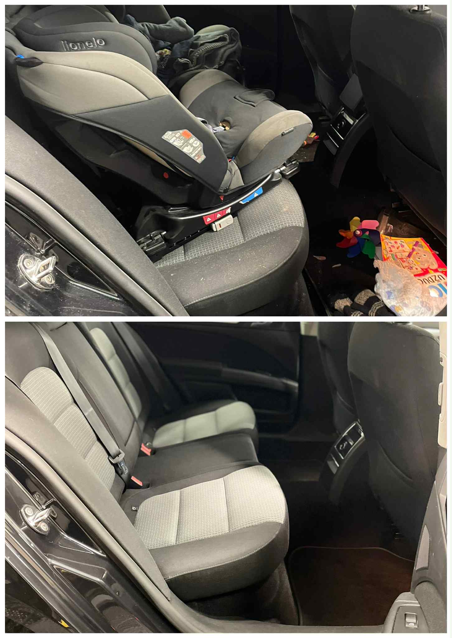 Automobilio valymo rezultatas