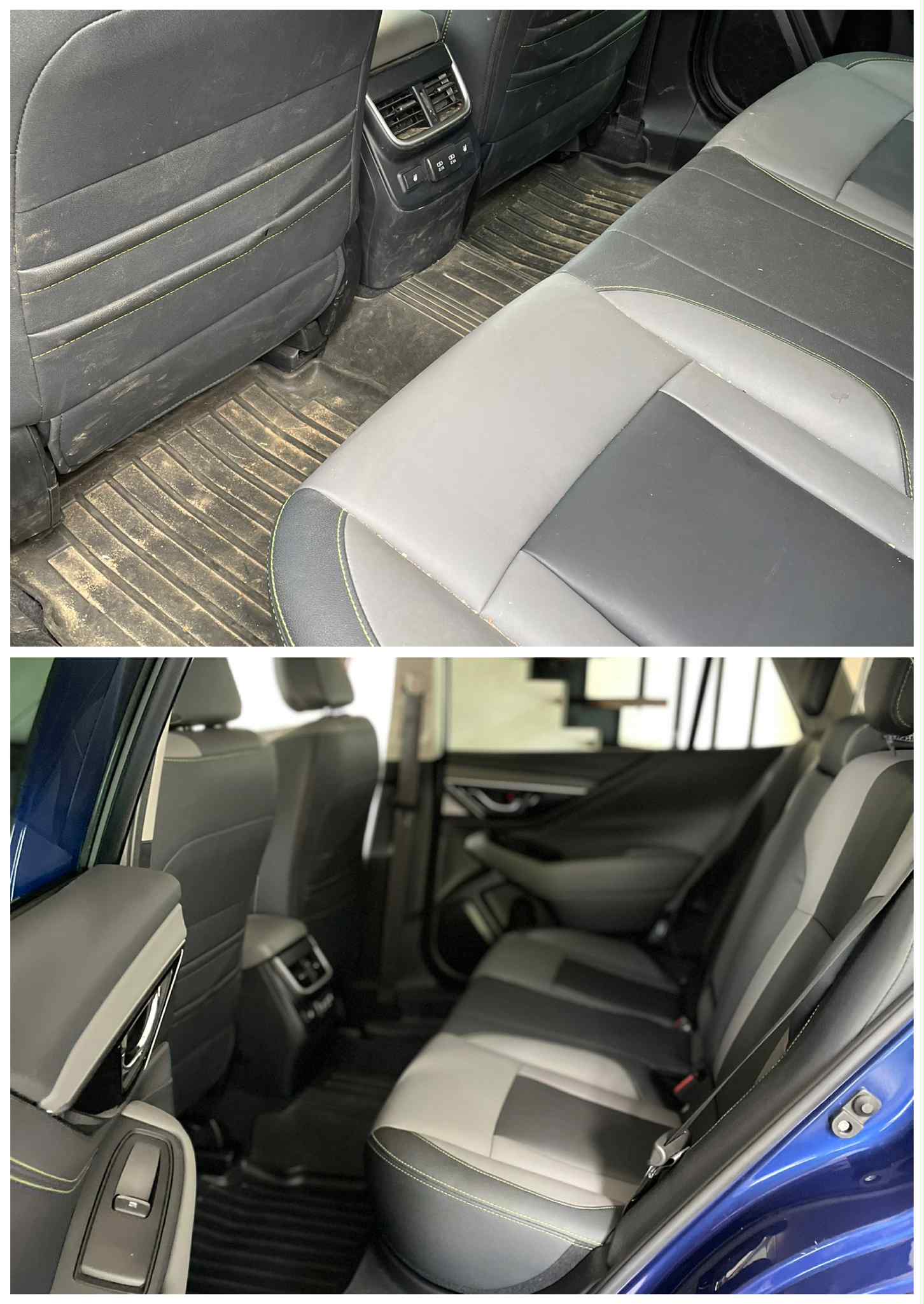 Automobilio valymo rezultatas