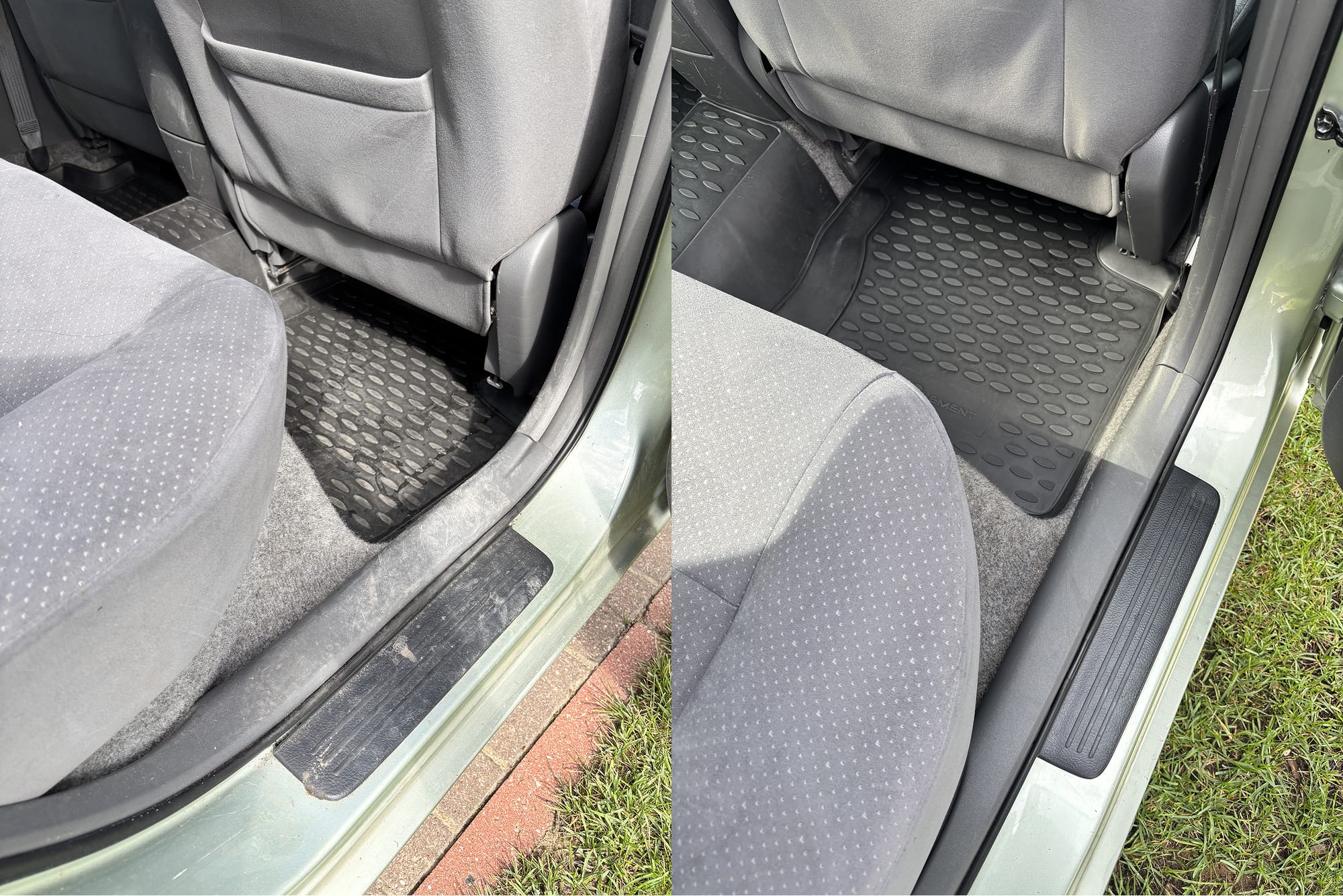 Automobilio valymo rezultatas