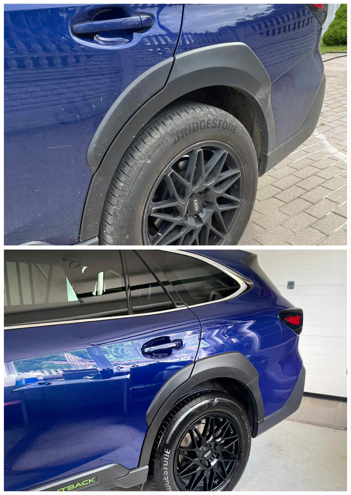 Automobilio valymo rezultatas