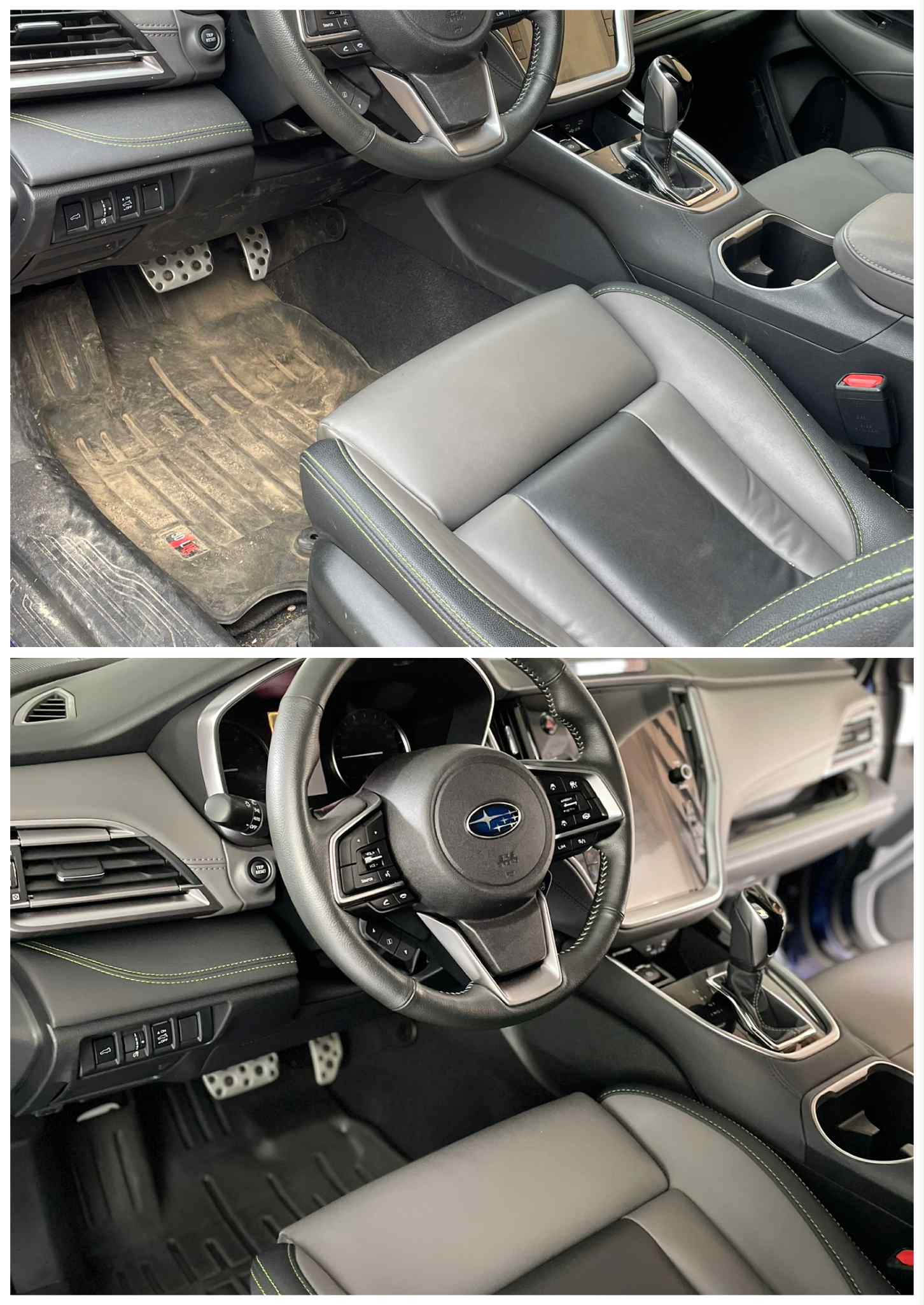 Automobilio valymo rezultatas