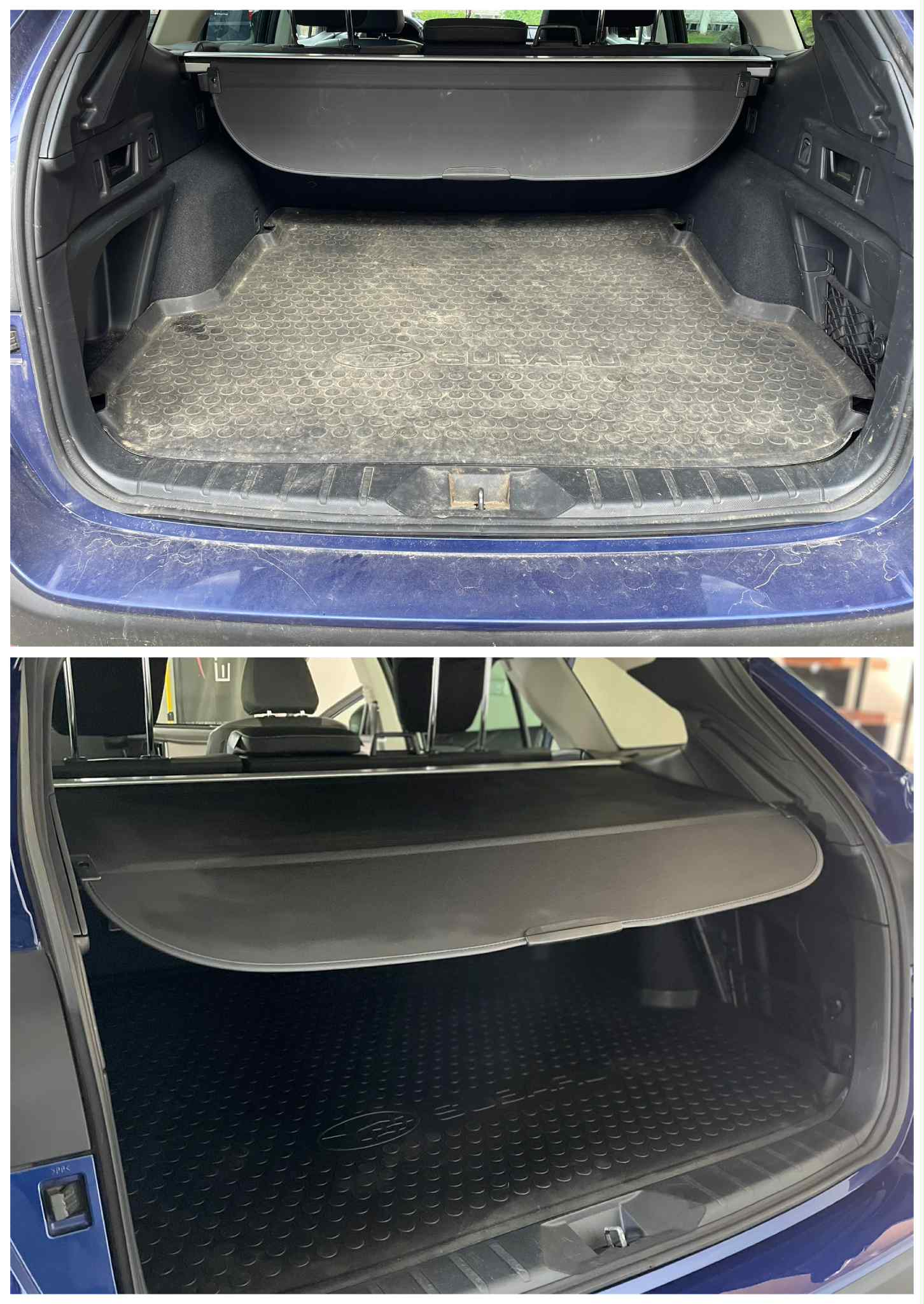 Automobilio valymo rezultatas